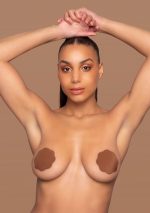 Fabric Nipple Covers Brown