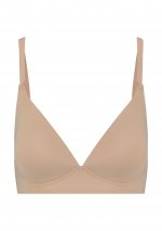 Bra Top Wire Free Beige Product Front