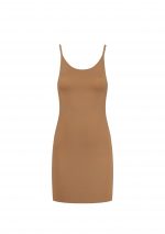 invisible singlet dress light brown front