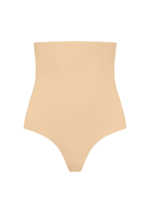Invisible High Waist Thong Beige
