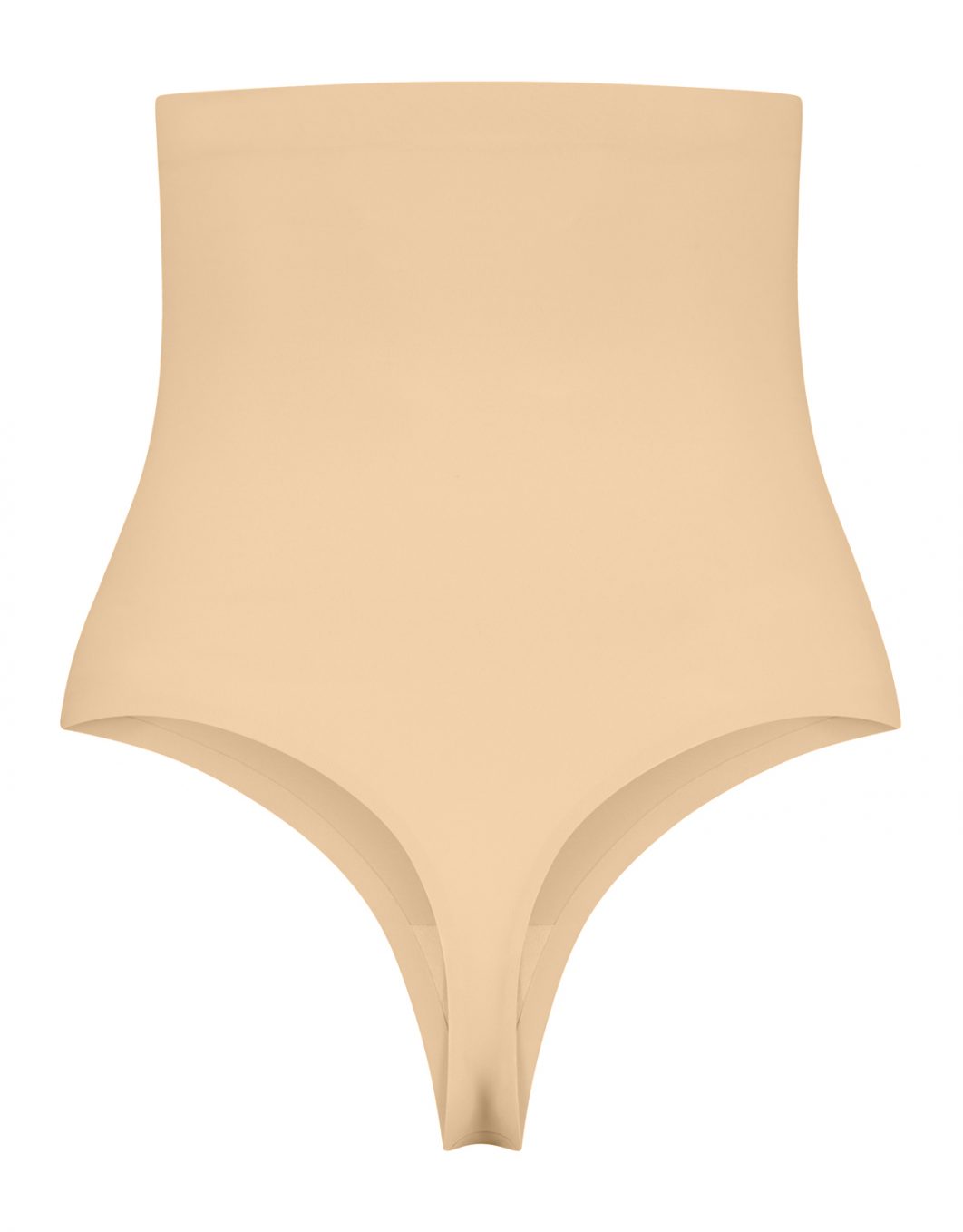 Invisible High Waist Thong - Beige | Bye Bra