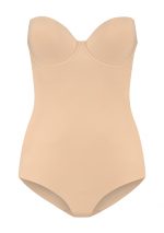 Sculpting Bodysuit Padded Wire Beige Front