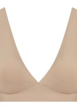 Bra Top Deep Plunge Beige