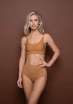 Invisible Mid Waist Brief Light Brown