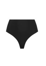 Invisible Mid Waist Thong Black