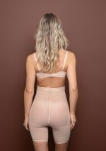 Powermesh High Waist Short Beige Back