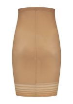 Powermesh High Waist Skirt Light Brown Back