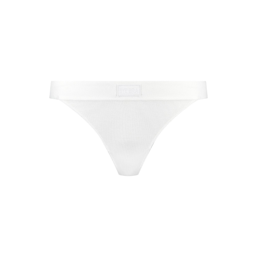 Natural Rib Tanga White | Bye Bra