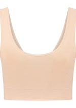 Soft Touch Seamless Reversable Bra Top Beige Back