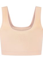 Soft touch bra top Beige Back