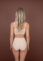 Sculpting Cropped Bra Top Beige Back